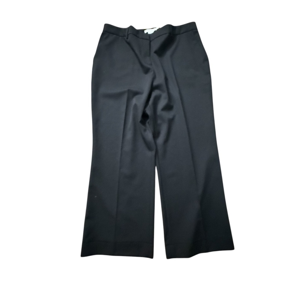 Pendleton Black Trousers Straight-Leg Cotton Blend